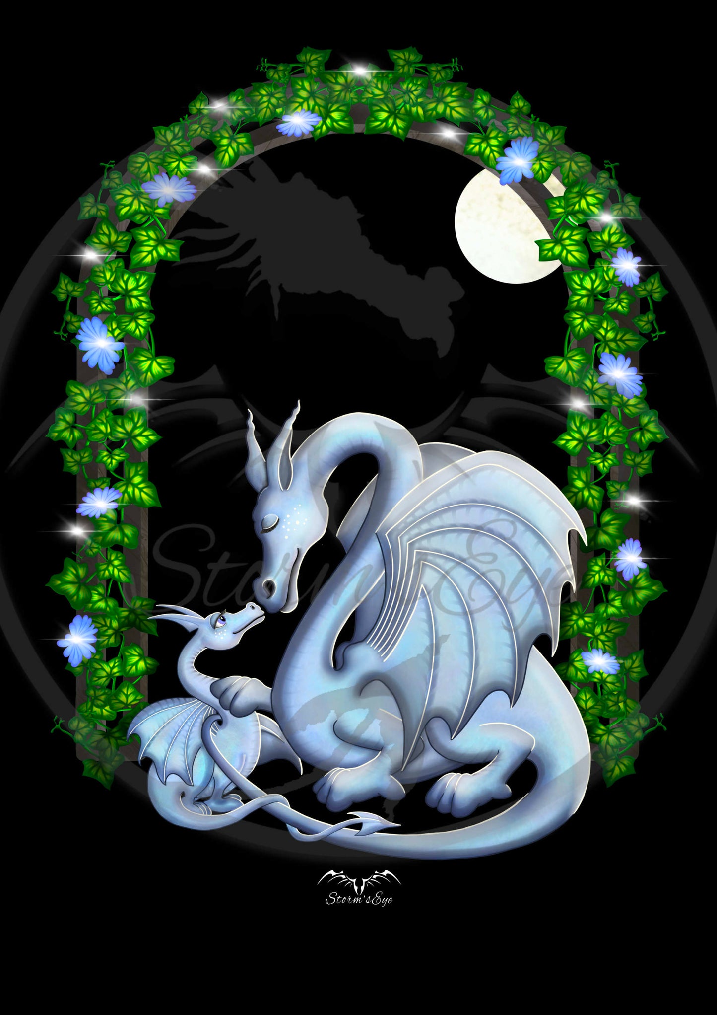 Mother And Baby Dragon design, by Stormseye Design