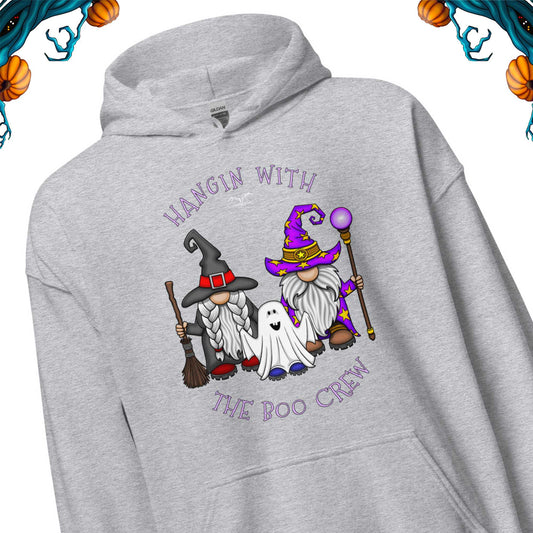 stormseye design boo crew halloween hoodie detail view sports grey