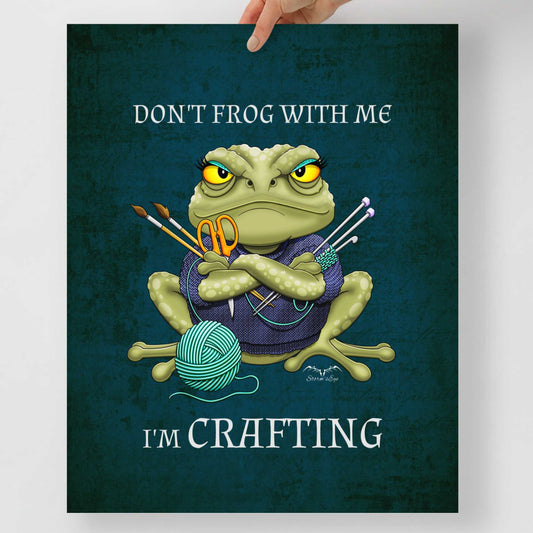 Stormseye design crafting frog museum quality art print