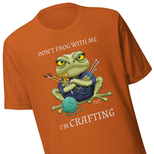 Stormseye design crafting frog t-shirt