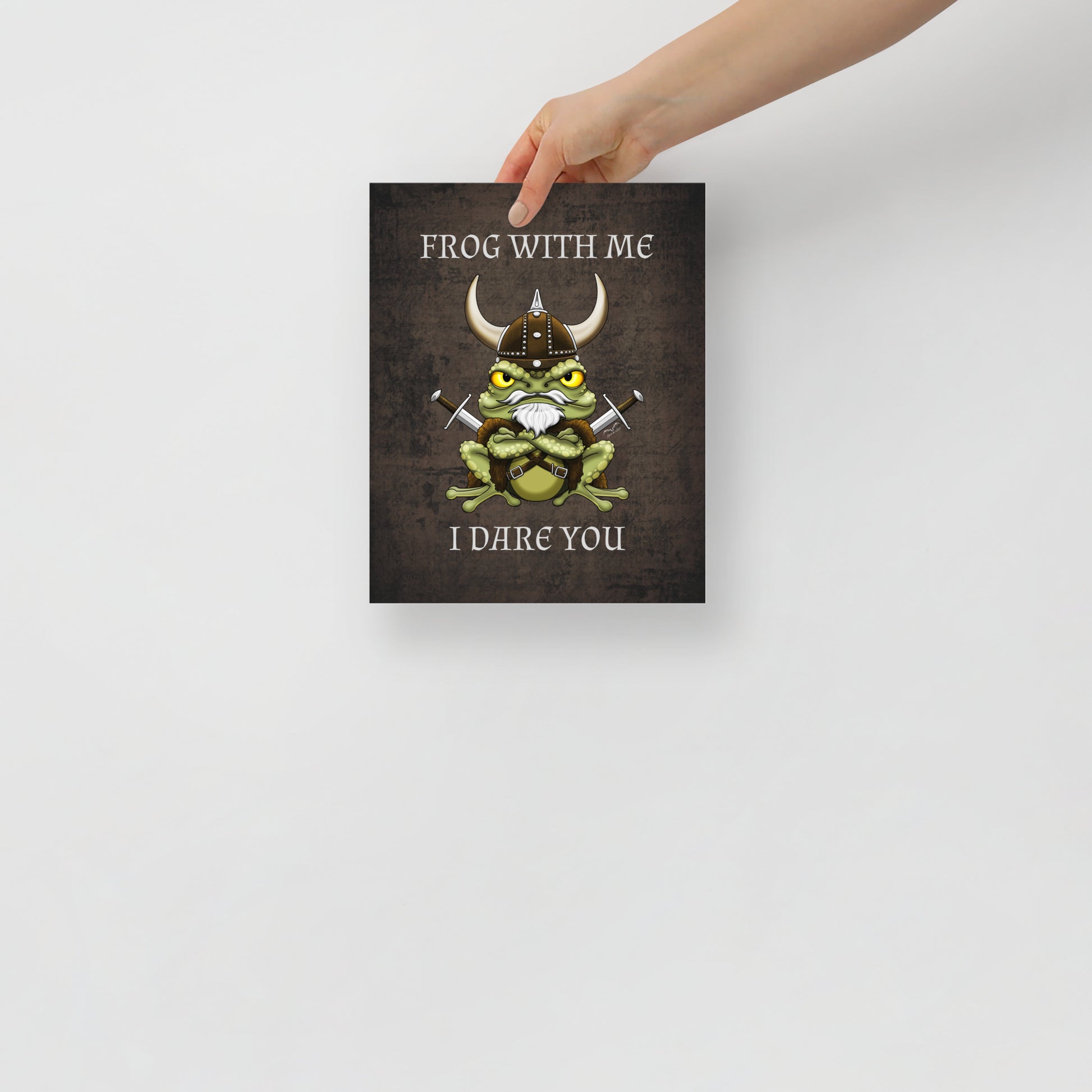 Stormseye Design frog with me art poster 8x10