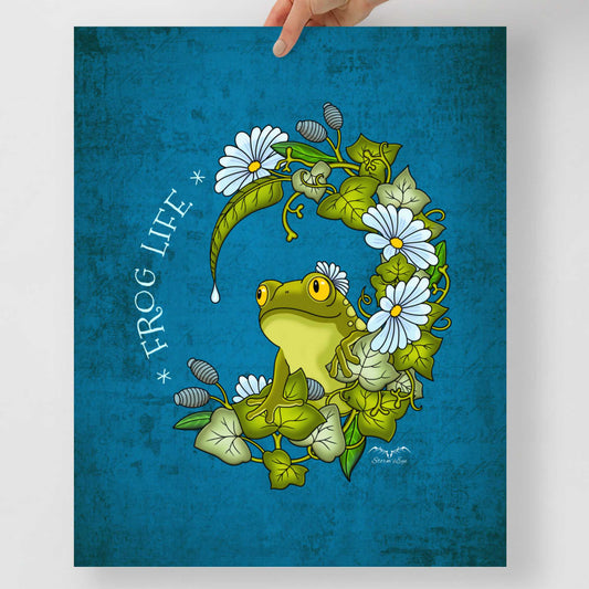 Stormseye Design frog life art print 