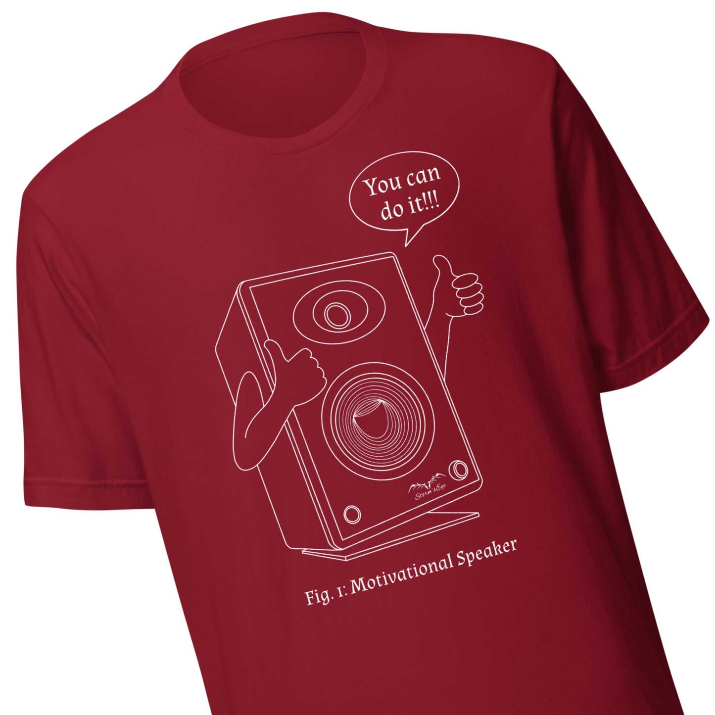 Funny Motivational Speaker T-shirt | Bad Audio Pun Shirt | 7 Colours S-4XL