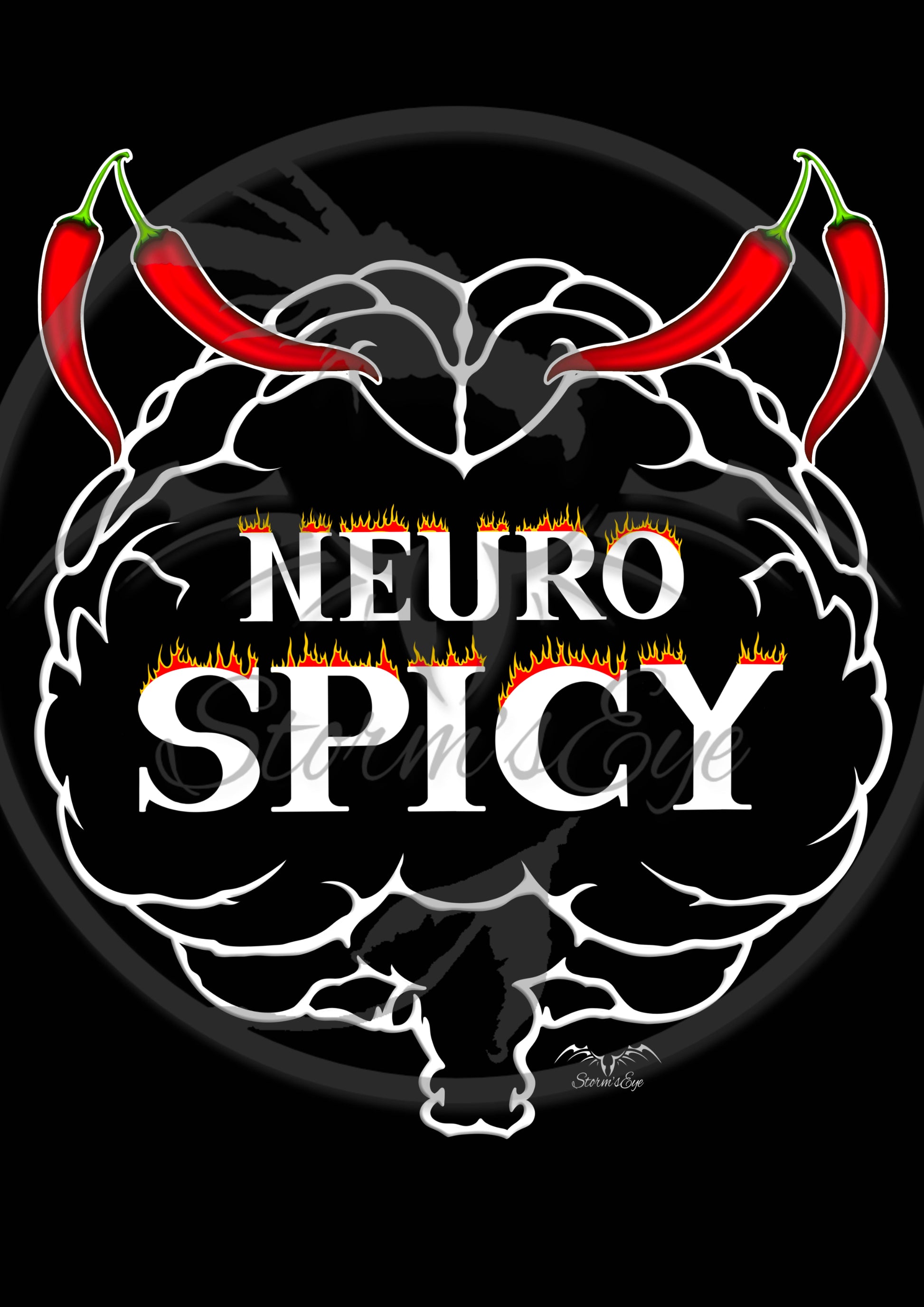 Stormseye Design neuro spicy chilli ADHD Autism design