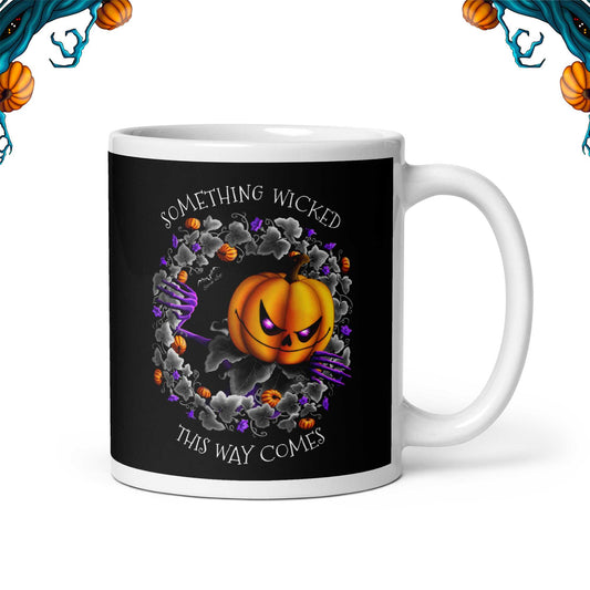 stormseye design pumpkin king halloween coffee mug black