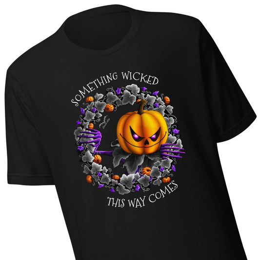 Stormseye Design Pumpkin King Halloween T shirt flat view black