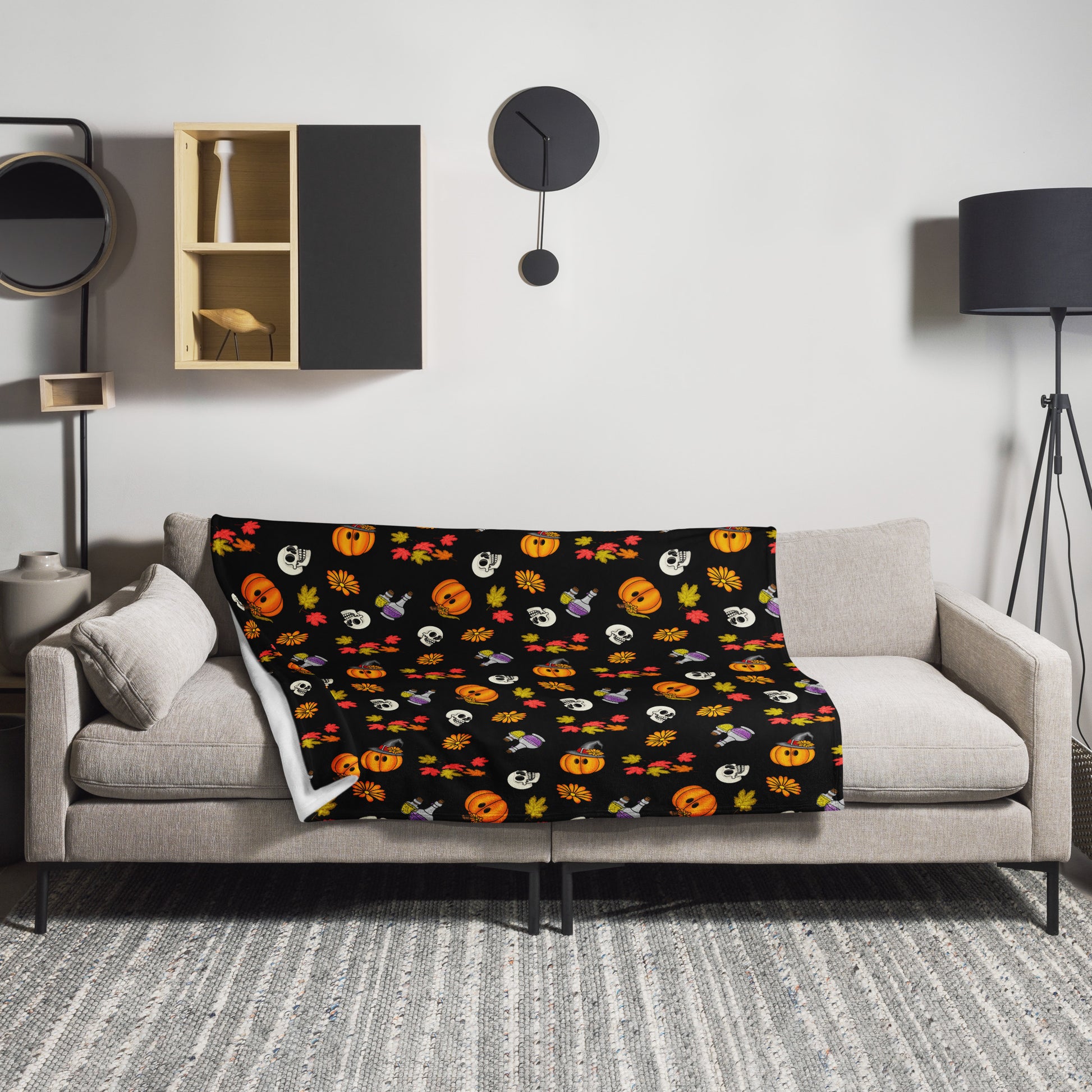 stormseye design hello spooky season sofa throw 50x60 inches