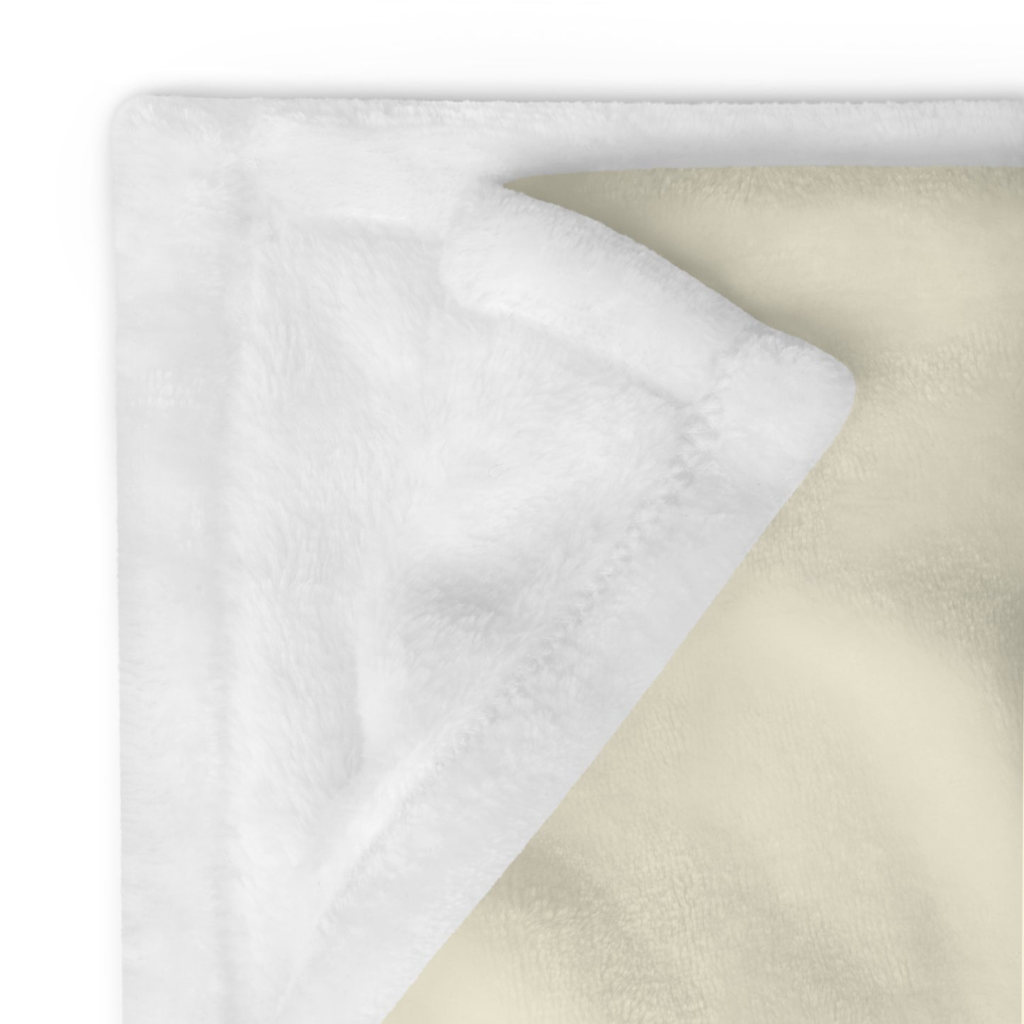Cottagecore Heaven Mushrooms Throw Blanket Cream by Stormseye Design