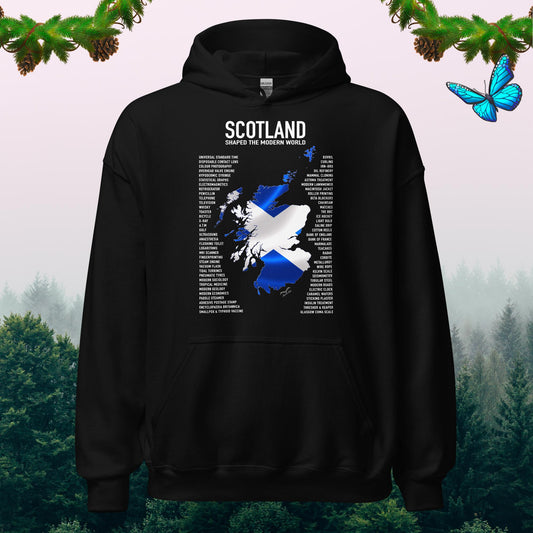 scotland inventions Hoodie, black by Stormseye Design