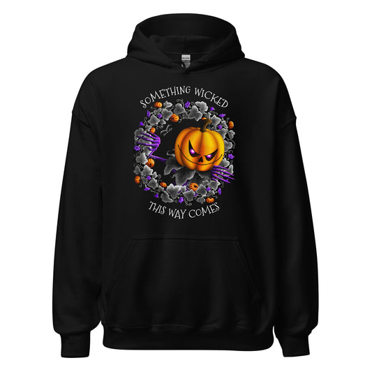 stormseye design pumpkin king halloween hoodie flat black