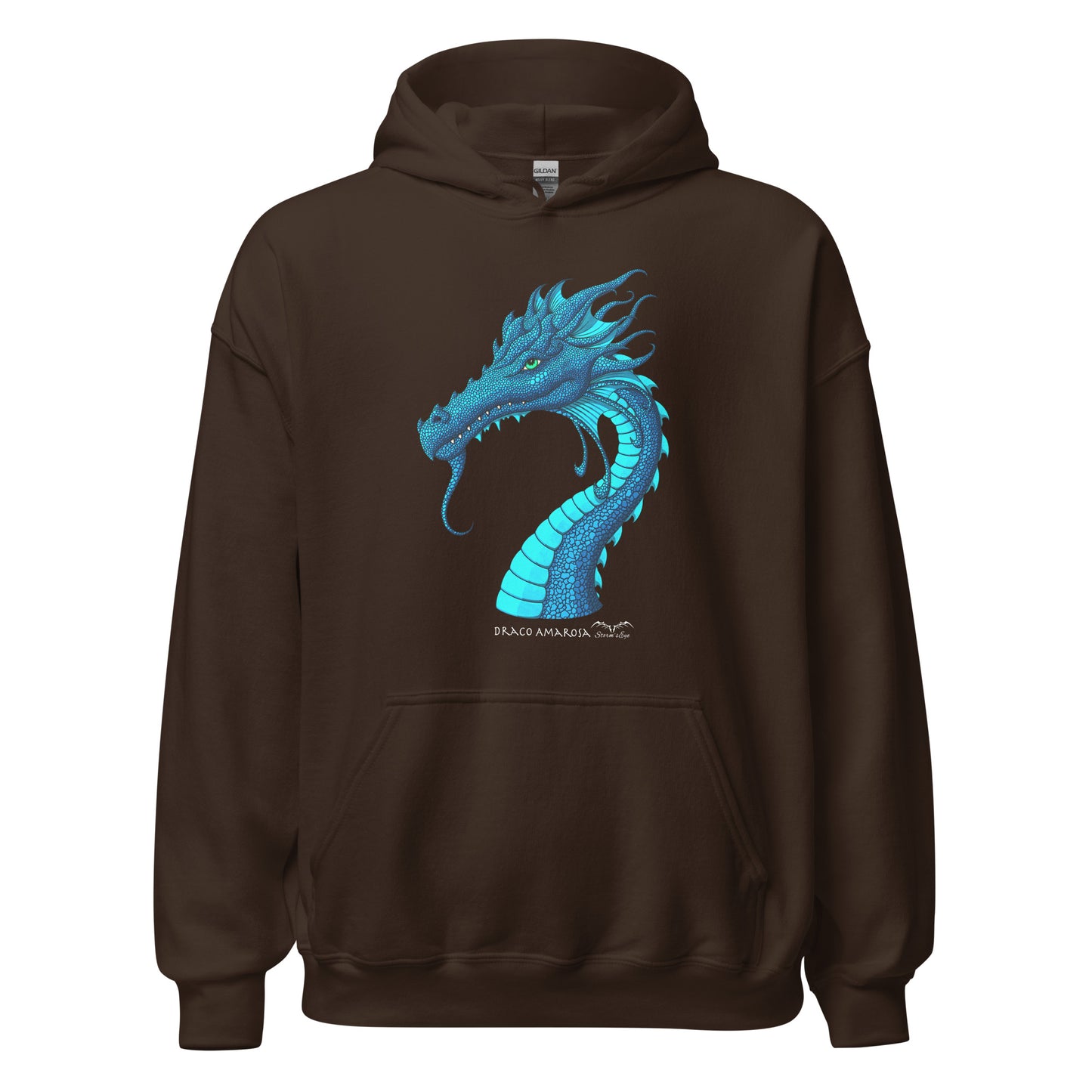 amarosa dragon fantasy hoodie brown by stormseye design