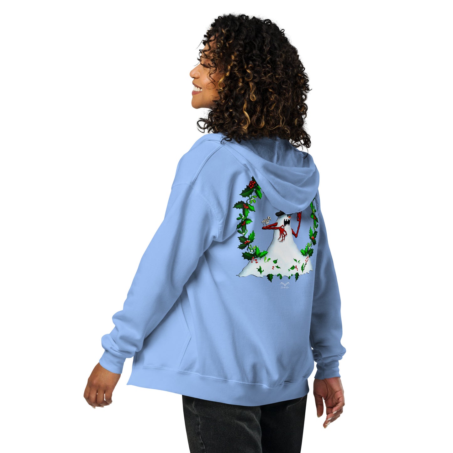 Evil Snowman Zip Hoodie | Let It Snow Alternative Christmas Jumper | 6 Colours