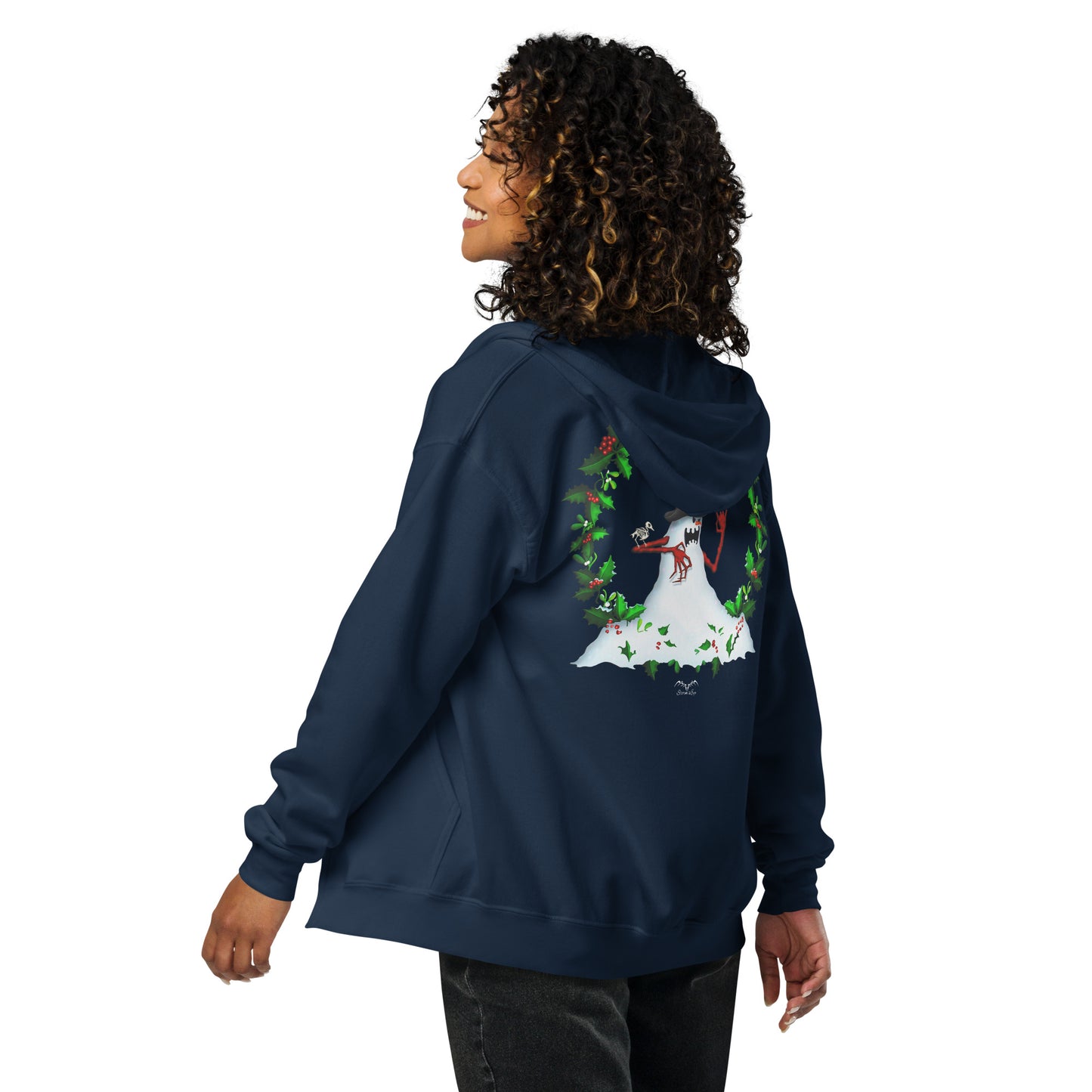 Evil Snowman Zip Hoodie | Let It Snow Alternative Christmas Jumper | 6 Colours
