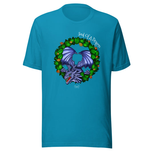 soul of a dragon t-shirt, bright blue, by Stormseye Design