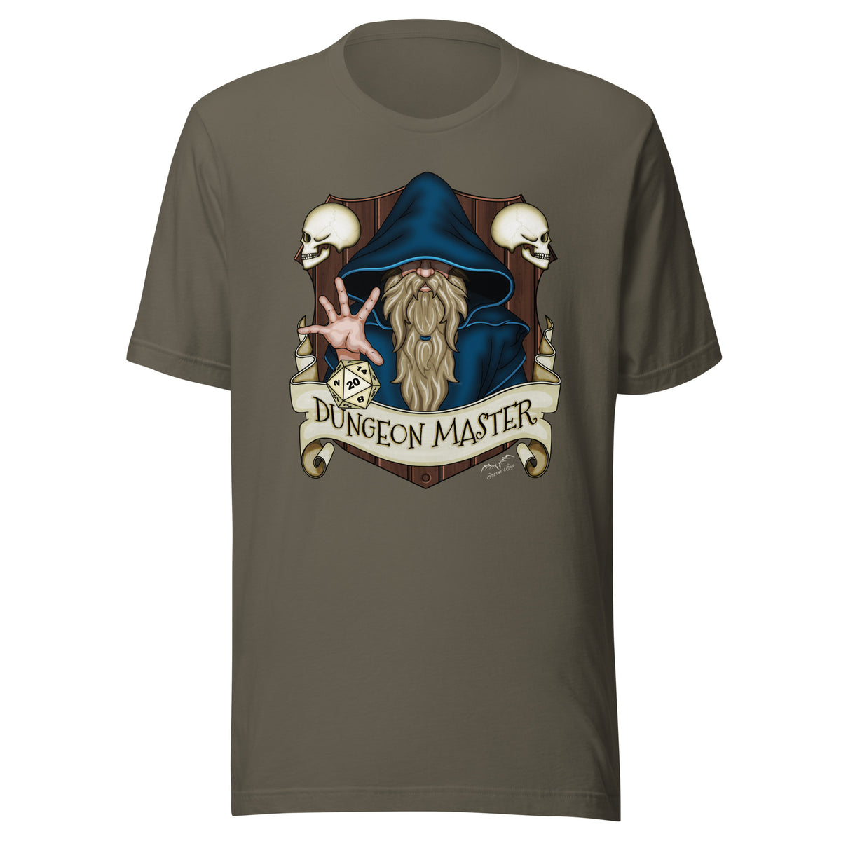 dungeon master DnD T-shirt military by stormseye design