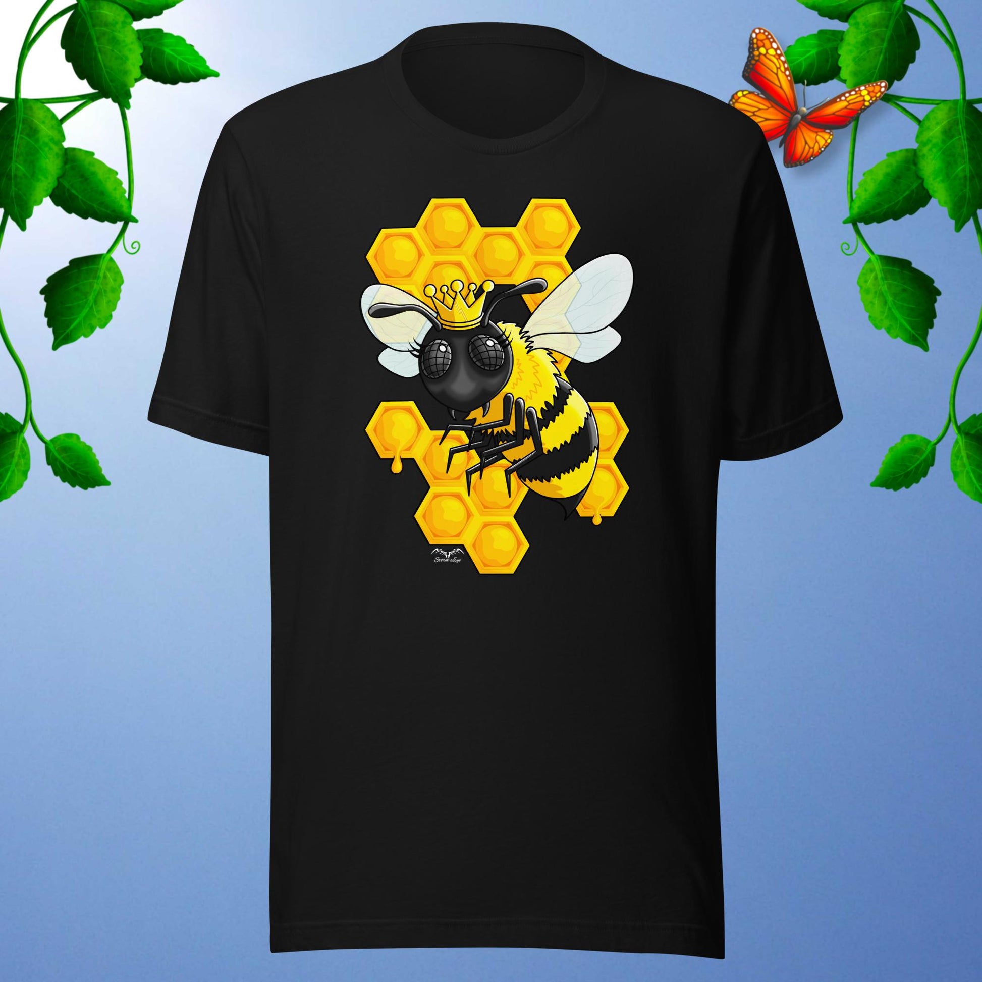 queen bee t-shirt black by stormseye design