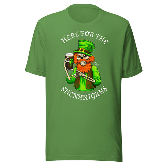 Funny St Patrick’s Day Shirt, olive green, by Stormseye Design