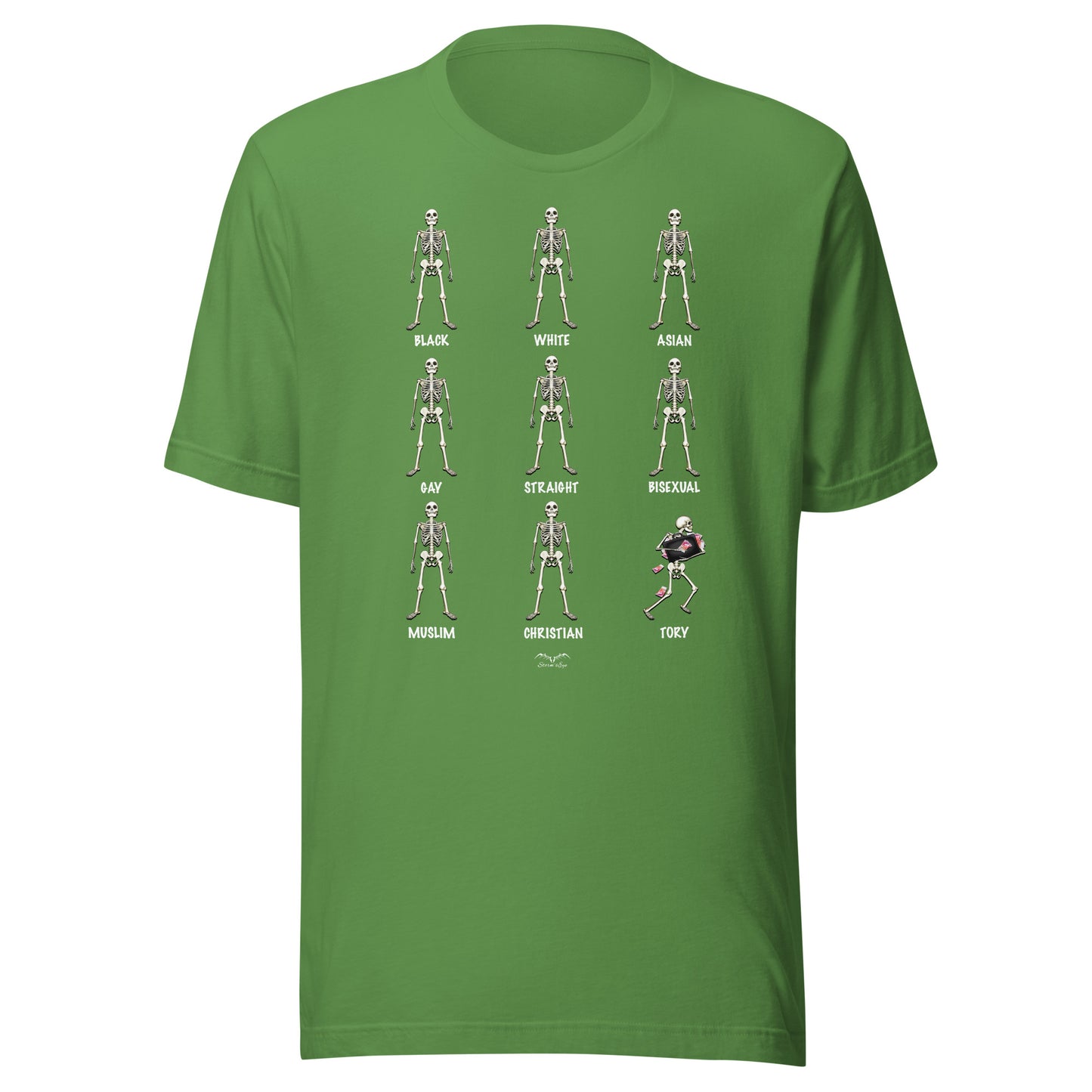equality anti tory t-shirt bright green, by Stormseye Design
