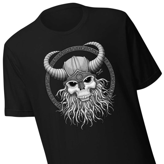 Viking Skull T-shirt | Fantasy Nordic Warrior Shirt | 8 Colours