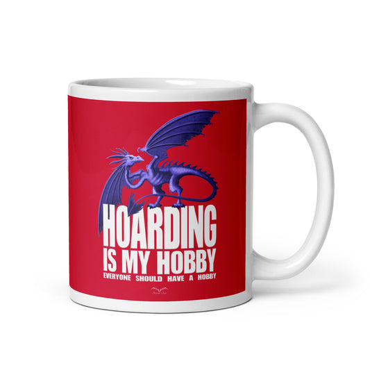 funny dragon hoarder mug red by stormseye design