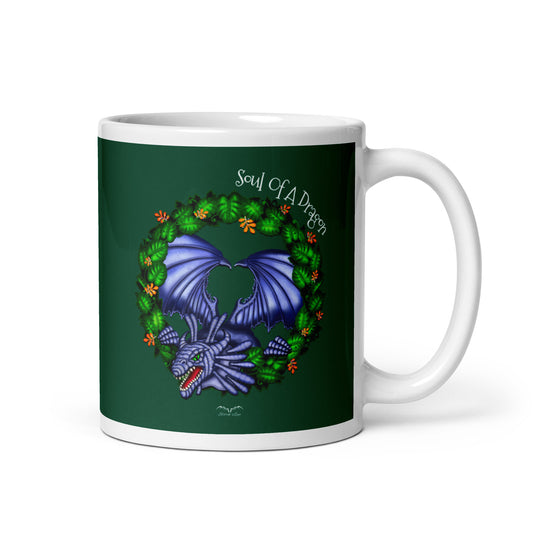 Soul Of A Dragon Coffee Mug green by stormseye design