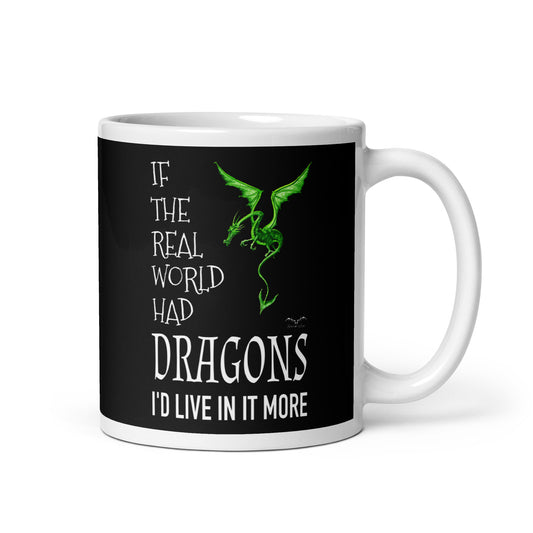 real world dragons coffee mug black by stormseye design