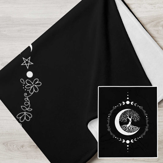 stormseye design witching hour throw blanket black