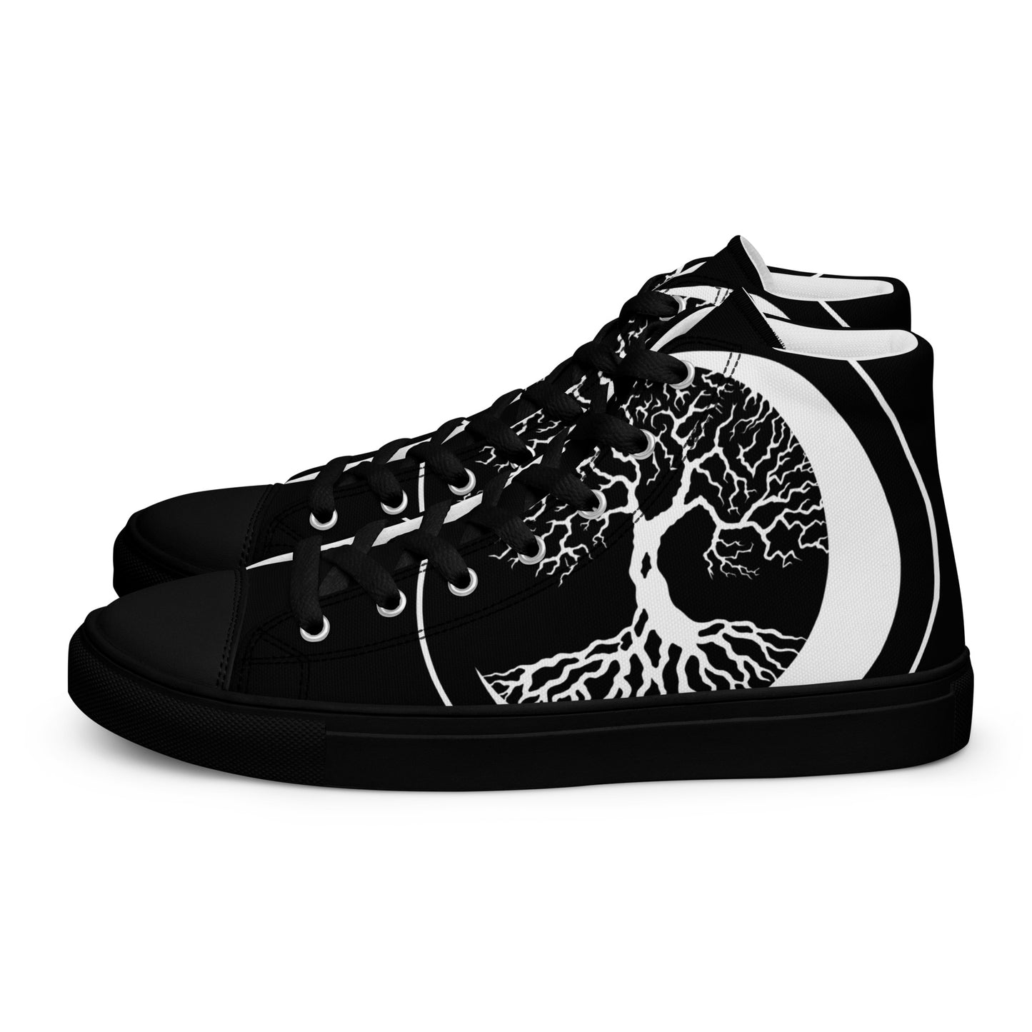 Stormseye Design Witching hour 2 high top shoes, black sole, side view