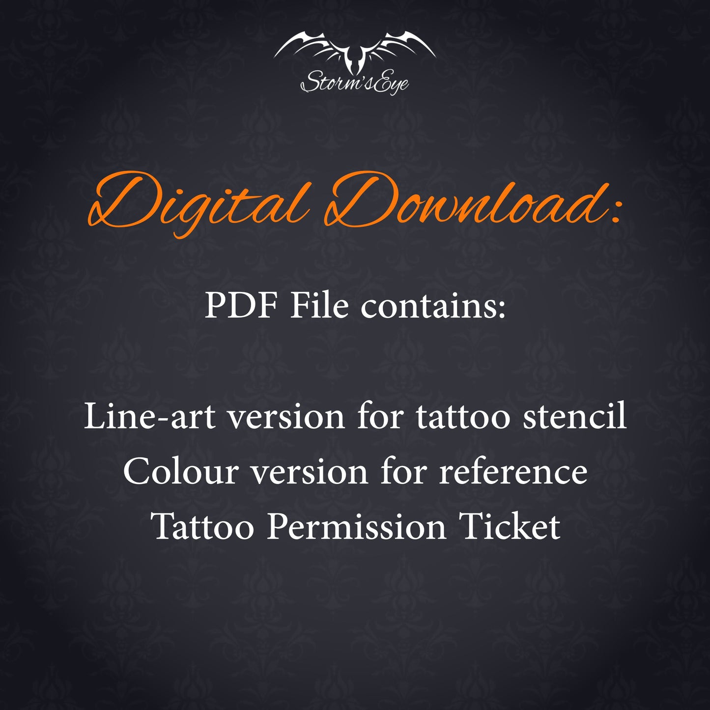 Rocker Skeleton 'Skelly Bob' Gothic Tattoo Design - Instant Digital Download
